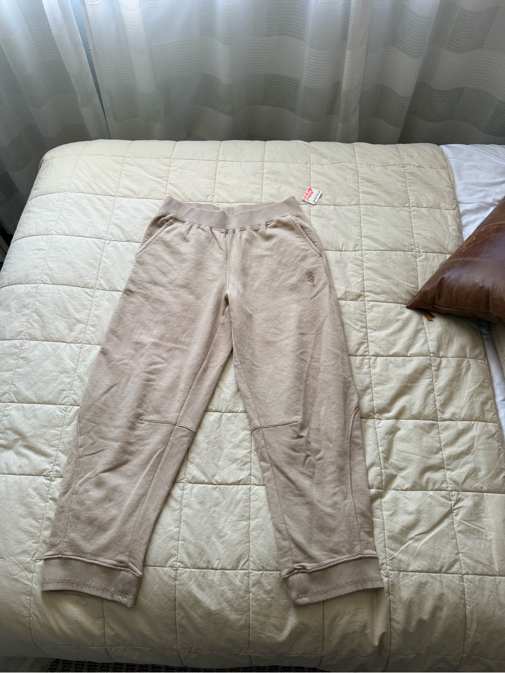 FP Movement by Free People Neutral Beige Track Joggers